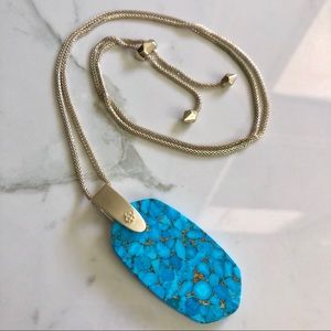 Kendra Scott blue pendent necklace